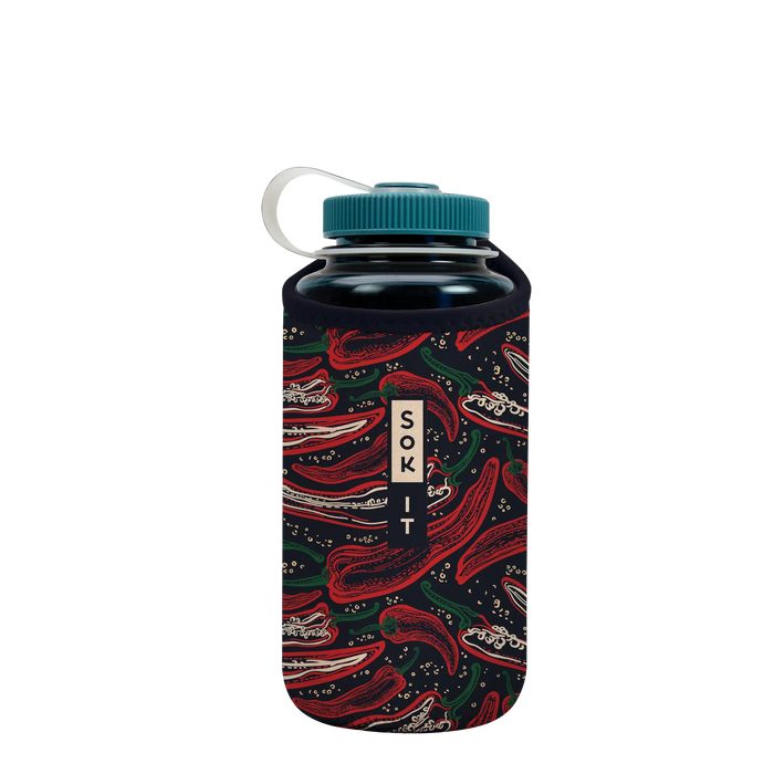 Sok-It BotlSok for Nalgene Style Bottles - Hot Stuff   BotlSok-Evergreen