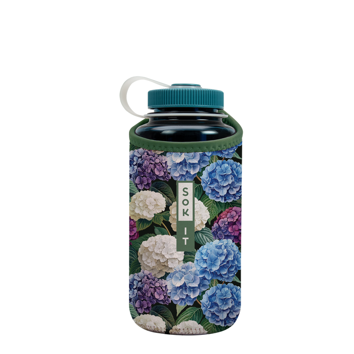 Sok-It BotlSok for Nalgene Style Bottles - Hydrangea Garden