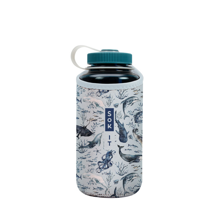 Sok-It BotlSok for Nalgene Style Bottles - Ocean Echo