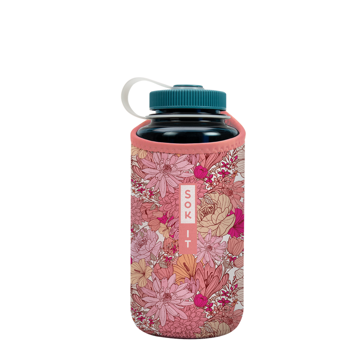 Sok-It BotlSok for Nalgene Style Bottles - Rosy Outlook