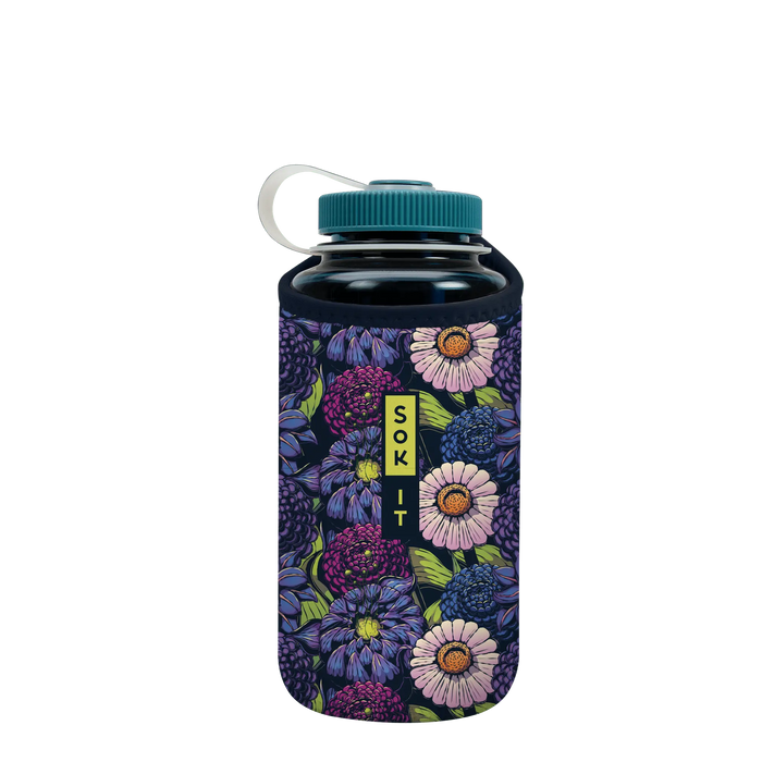 Sok-It BotlSok for Nalgene Style Bottles - Secret Garden   BotlSok-FW Floral
