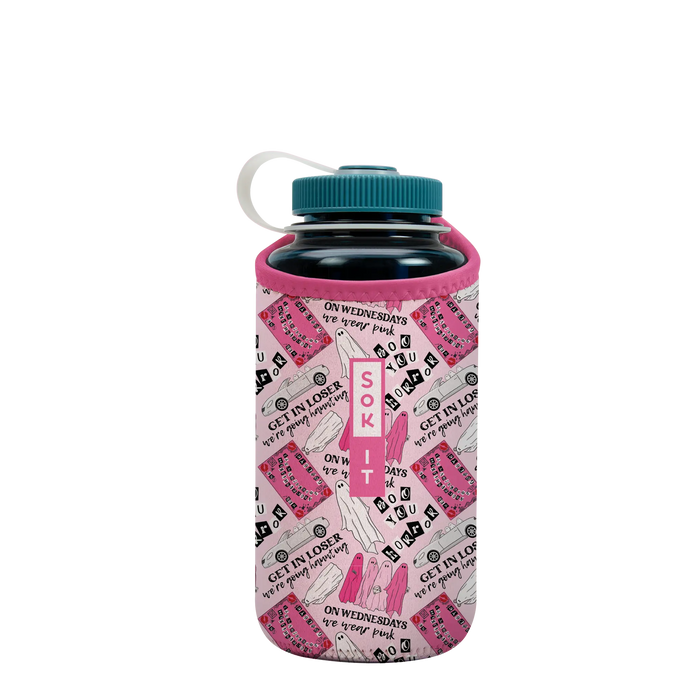 Sok-It BotlSok for Nalgene Style Bottles - She Doesn't Even Ghost Here   BotlSok-Halloween Holiday