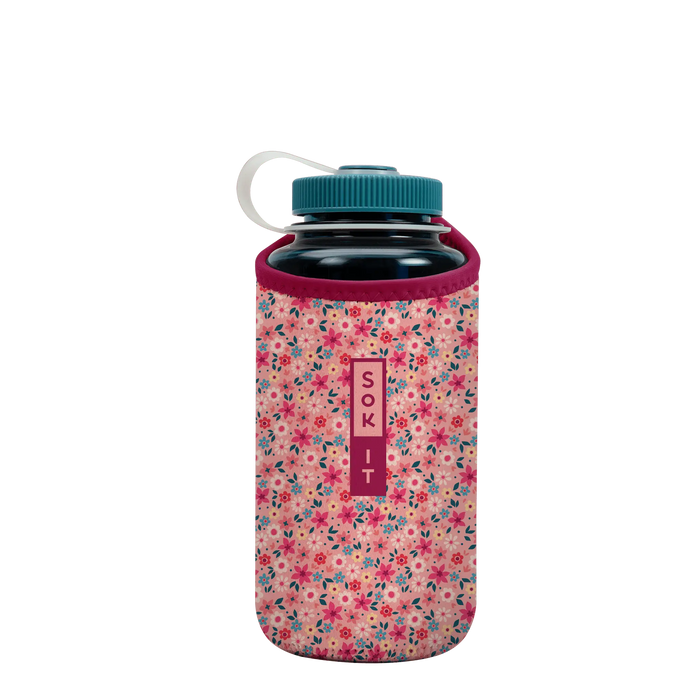 Sok-It BotlSok for Nalgene Style Bottles - Spring Bouquet   BotlSok-SS Floral