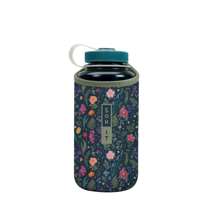 Sok-It BotlSok for Nalgene Style Bottles - Spring Noir   BotlSok-Evergreen