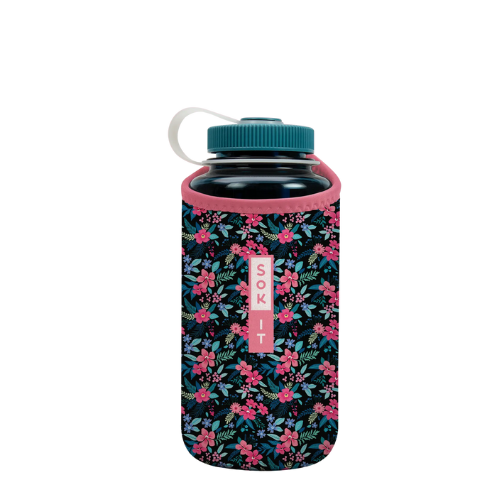 Sok-It BotlSok for Nalgene Style Bottles - Tropical Blooms   BotlSok-Spring Holiday