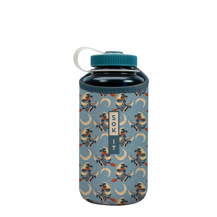 Sok-It BotlSok for Nalgene Style Bottles - Witching Hour   BotlSok-Halloween Holiday