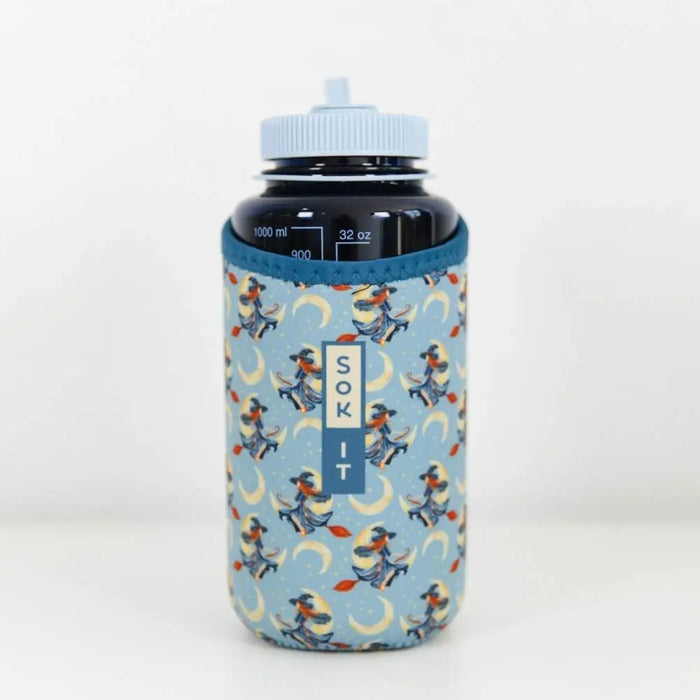 Sok-It BotlSok for Nalgene Style Bottles - Witching Hour   BotlSok-Halloween Holiday