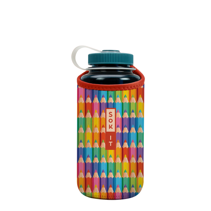 Sok-It BotlSok for Nalgene Style Bottles - Work of Art   BotlSok-Evergreen