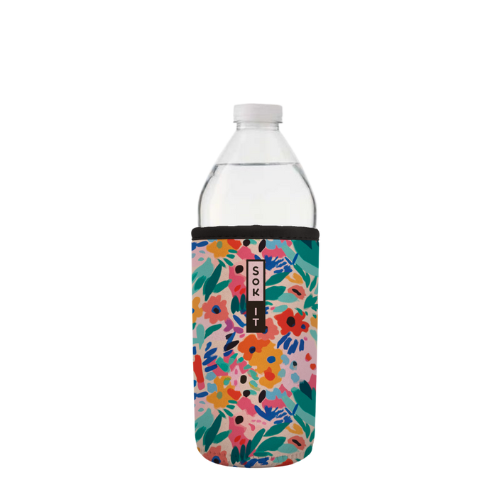 Sok-It BotlSok for Water Bottles - Abstract Floral