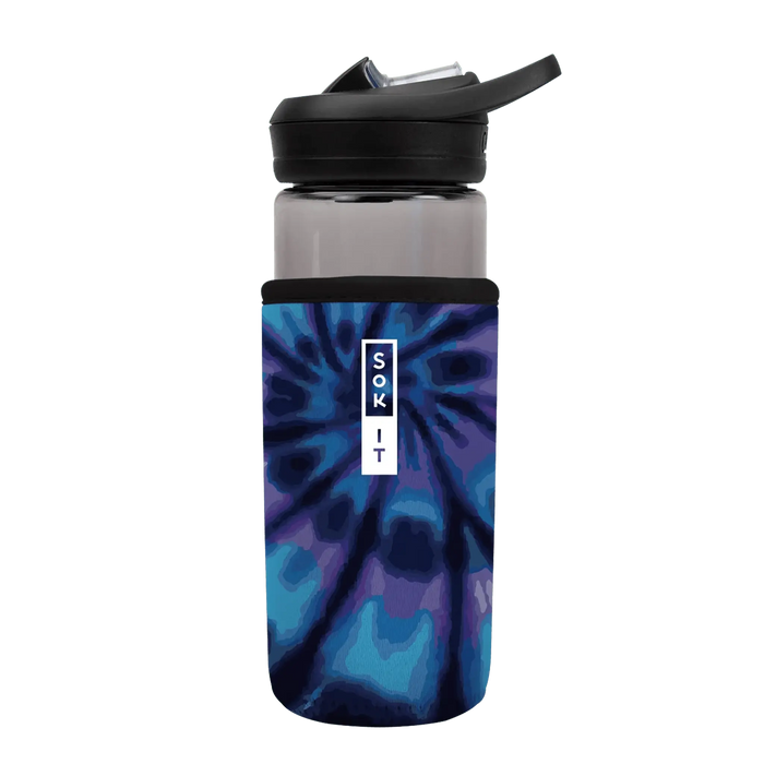 Sok-It BotlSok for CamelBak Style Bottles - Blue Tie Dye 16oz 10.18 BotlSok-TieDye