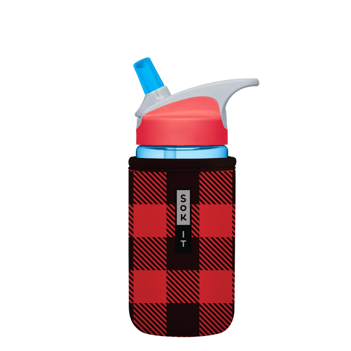 Sok-It BotlSok for CamelBak Style Bottles - Buffalo Check 12oz 9.99 BotlSok-Winter Holiday