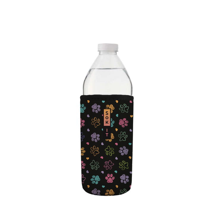Sok-It BotlSok for Water Bottles - Furry Footprints