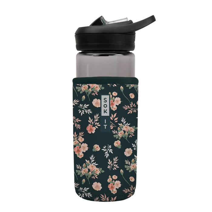 Sok-It BotlSok for CamelBak Style Bottles - Grey Rose 16oz 8.38 BotlSok-FW Floral