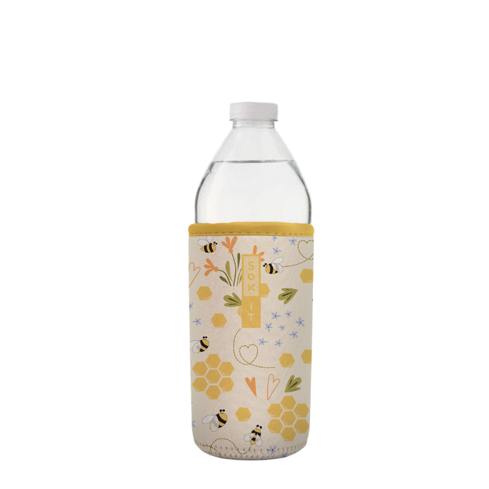 Sok-It BotlSok for Water Bottles - Honeycomb Buzz