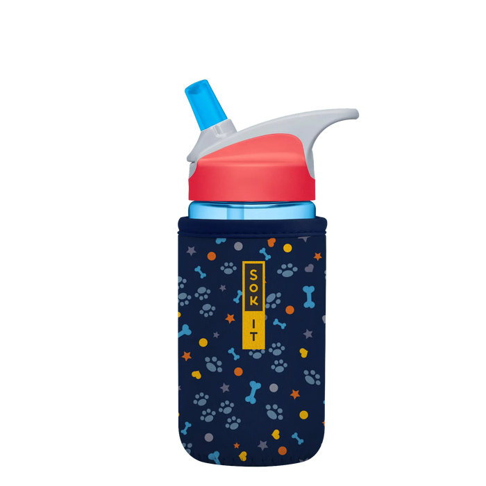 Sok-It BotlSok for Camelbak Style Bottles - Paws & Bones 12oz 9.99 BotlSok-Animal Prints