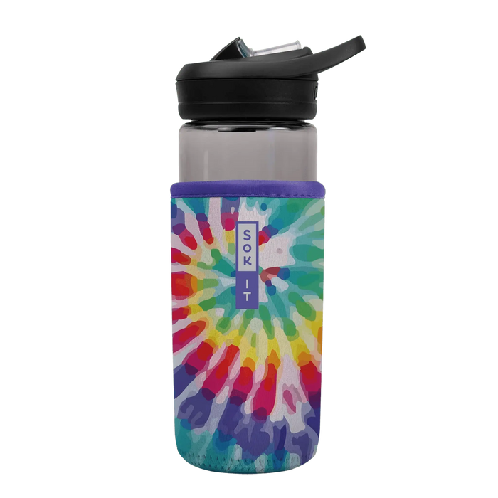 Sok-It BotlSok for CamelBak Style Bottles - Rainbow Tie Dye 16oz 6.58 BotlSok-TieDye