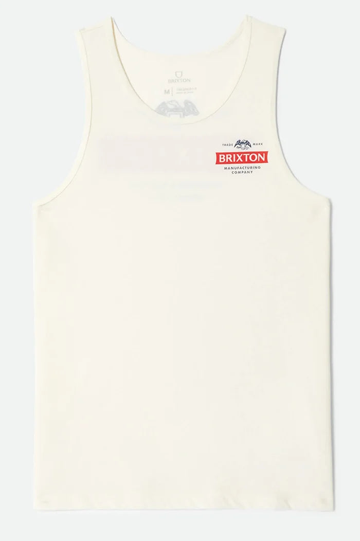 Brixton Pinnacle Off White Tank Top