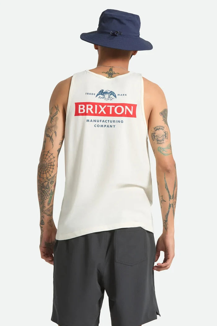 Brixton Pinnacle Off White Tank Top