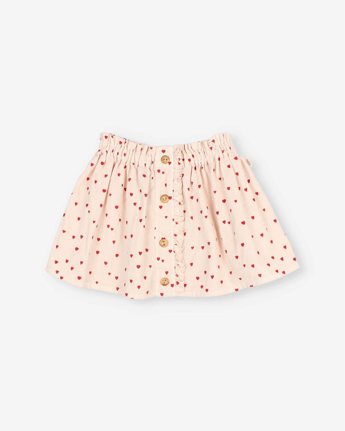 Buho | Mini Cuore skirt | Cream pink