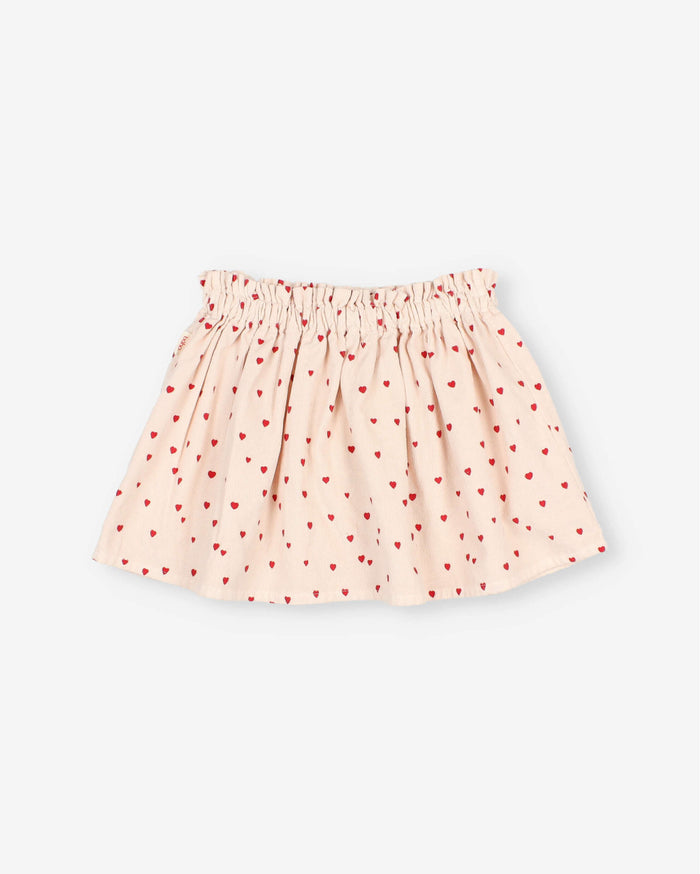 Buho | Mini Cuore skirt | Cream pink