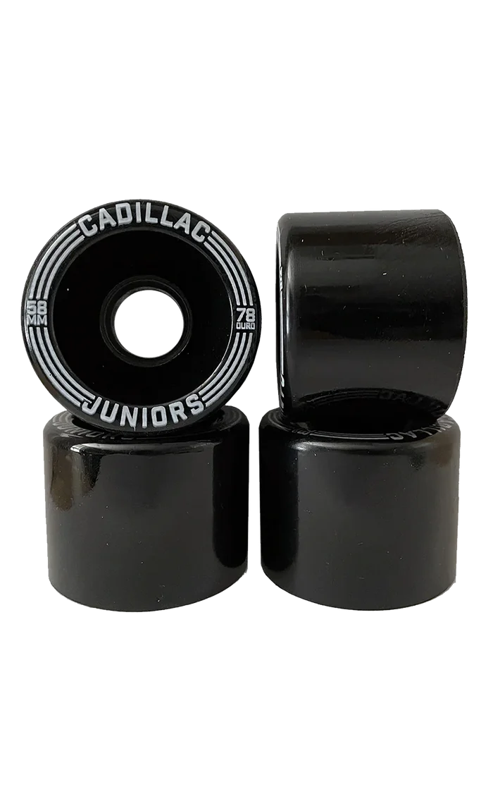 Cadillac Juniors Black 58mm 78A Skateboard Cruiser Wheels