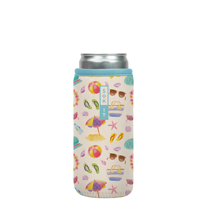 Sok-It CanSok - Beach Life 12oz-Slim-Can 13.99 CanSok-Summer Holiday
