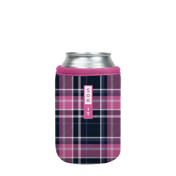 Sok-It CanSok - Berry Plaid 12oz-Can 12.99 CanSok-Plaids