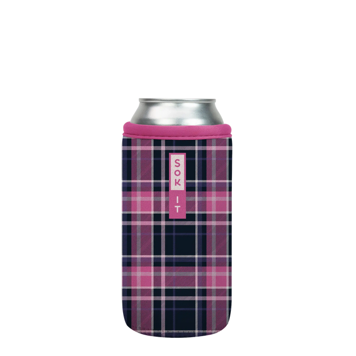 Sok-It CanSok - Berry Plaid   CanSok-Evergreen