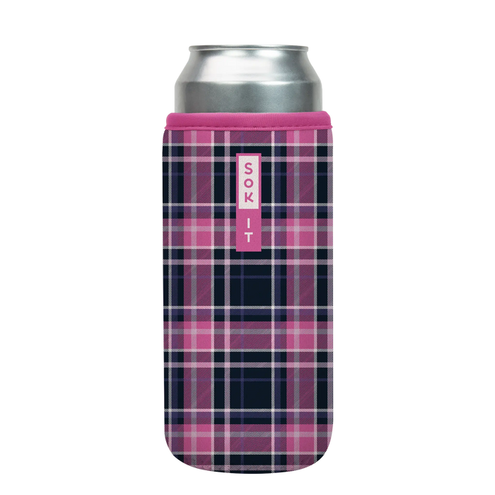 Sok-It CanSok - Berry Plaid   CanSok-Evergreen