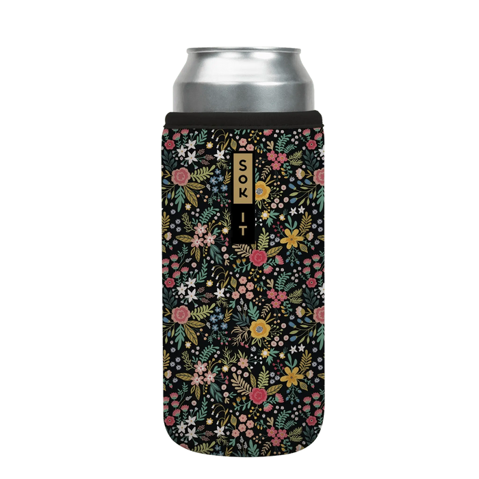 Sok-It CanSok - Black English Garden Picnic 25oz-Can 14.99 CanSok-FW Floral