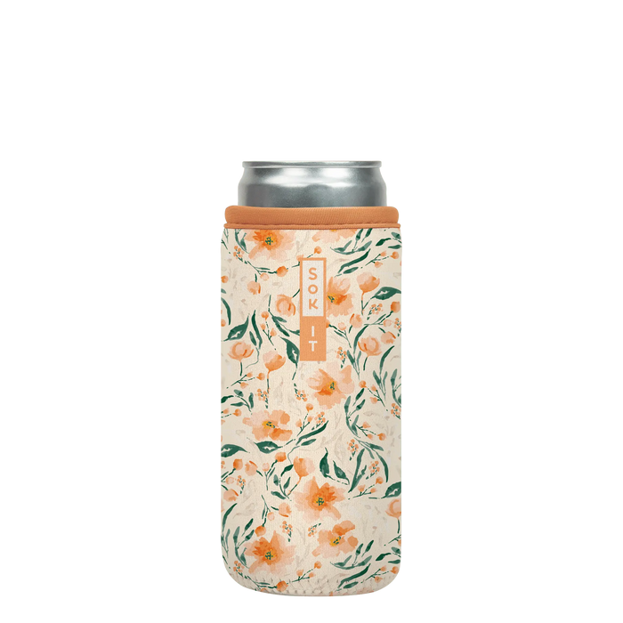 Sok-It CanSok - Blush Blossoms 12oz-Slim-Can 12.99 CanSok-SS Floral