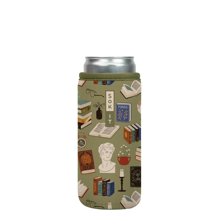 Sok-It CanSok - Book Club 12oz Slim Can 13.99 CanSok-Evergreen