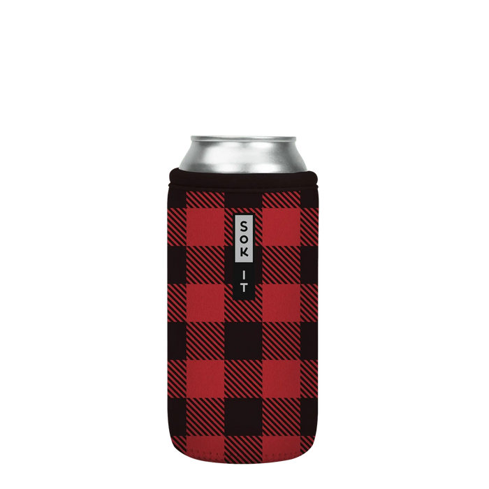 Sok-It CanSok - Buffalo Check 16oz-Can 13.99 CanSok-Winter Holiday