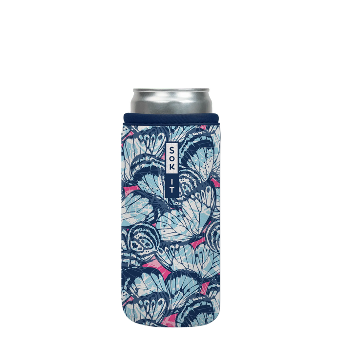 Sok-It CanSok - Butterfly Kisses 12oz-Slim-Can 9.73 CanSok-Animals