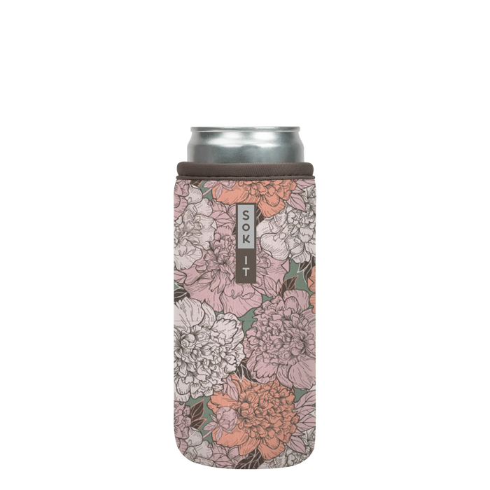 Sok-It CanSok - Carnations 12oz-Slim 12.99 CanSok-FW Floral