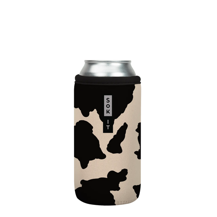 Sok-It CanSok - Cow Print 16oz-Can 13.99 CanSok-Animal Prints