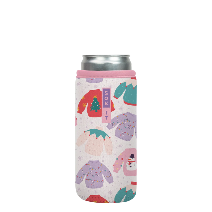 Sok-It CanSok - Cozy Knits 12oz-Slim-Can 6.49 CanSok-Winter Holiday