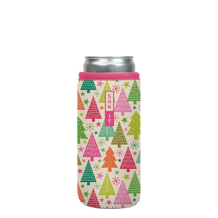 Sok-It CanSok - Festive Forest 12oz-Slim-Can 10.38 CanSok-Winter Holiday