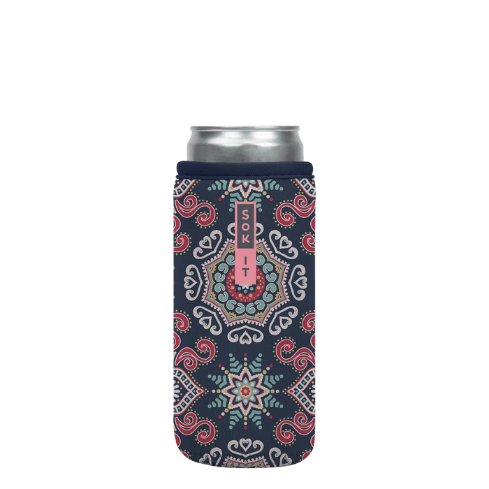 Sok-It CanSok - Floral Burst 12oz-Slim 6.49 CanSok-Bohemian