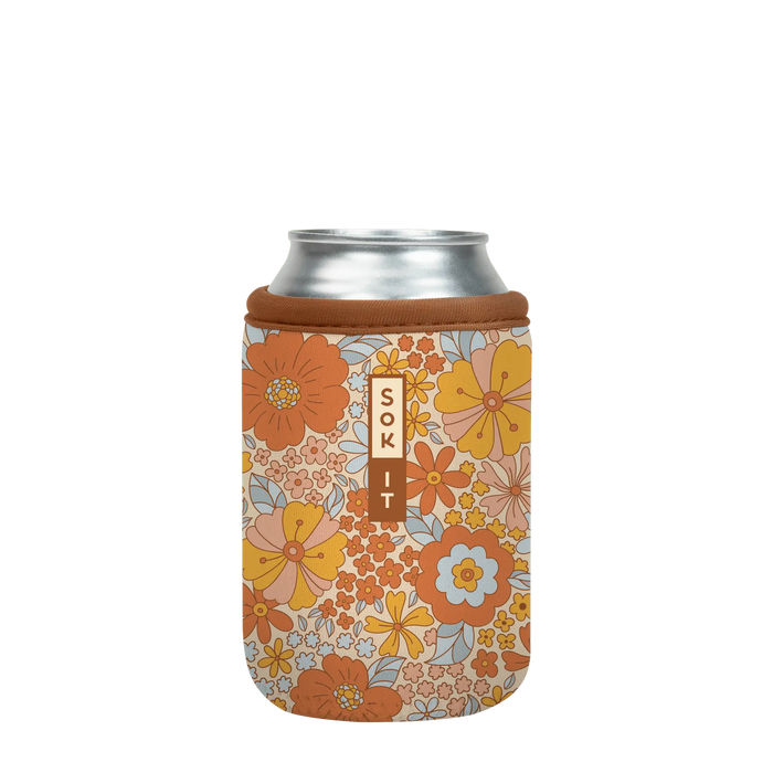 Sok-It CanSok - Flower Power 12oz-Can 12.99 CanSok-SS Floral
