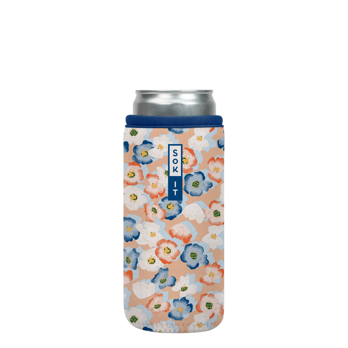 Sok-It CanSok - Garden Party 12oz-Slim-Can 10.38 CanSok-SS Floral