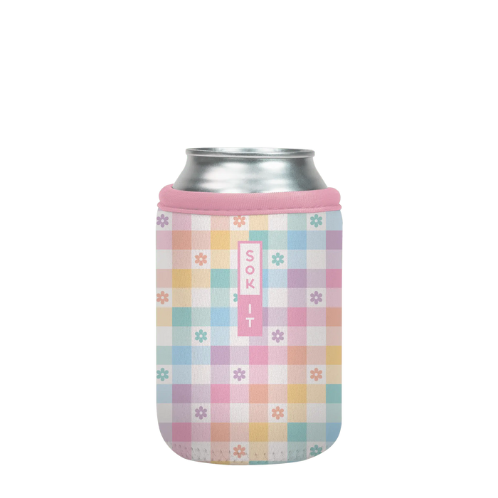 Sok-It CanSok - Gingham Flowers 12oz-Can 12.99 CanSok-SS Floral
