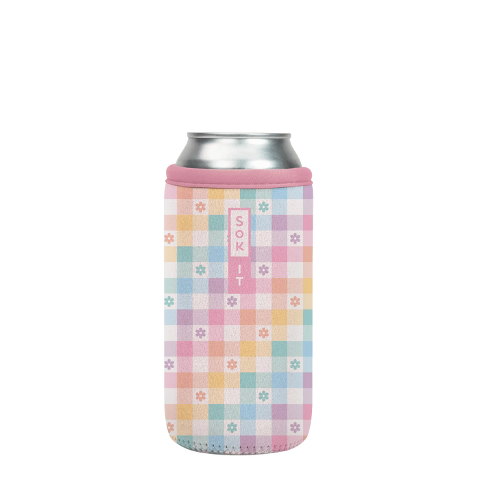 Sok-It CanSok - Gingham Flowers 16oz-Can 13.99 CanSok-SS Floral