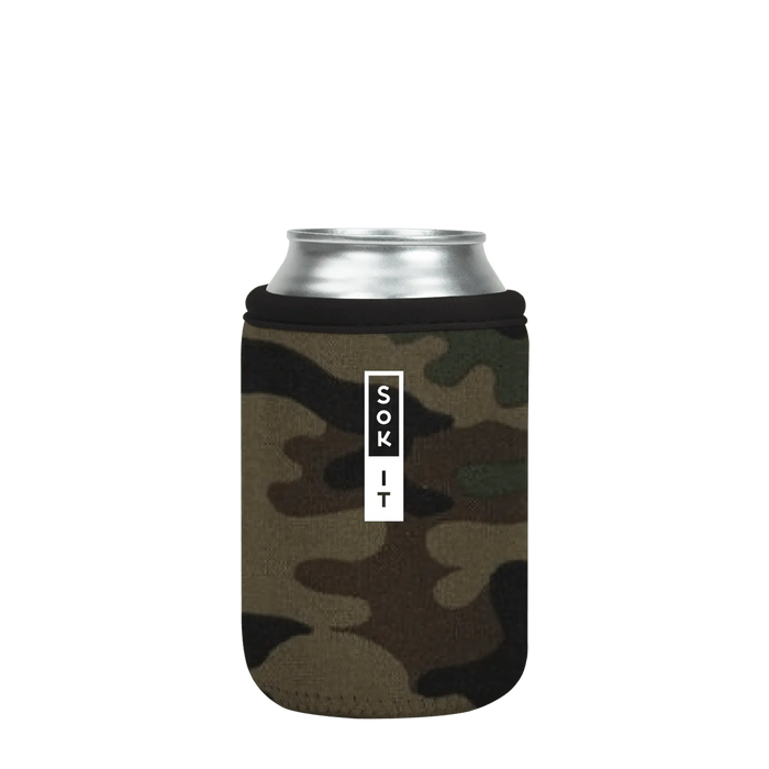 Sok-It CanSok - Green Camo 12oz-Can 12.99 CanSok-Camo