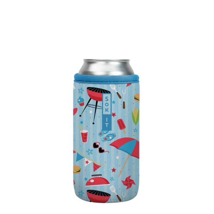 Sok-It CanSok - Grill N' Chill 16oz-Can 6.99 CanSok-Summer Holiday