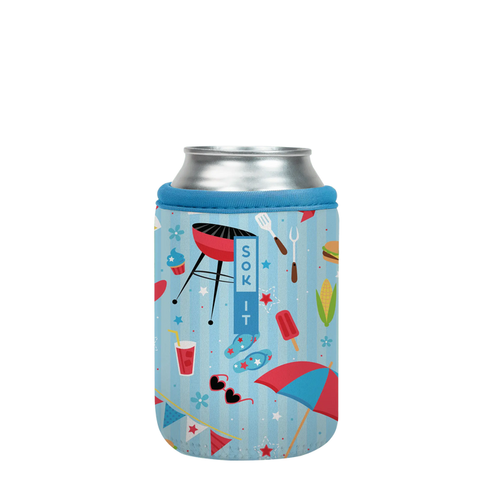 Sok-It CanSok - Grill N' Chill 12oz-Can 6.49 CanSok-Summer Holiday
