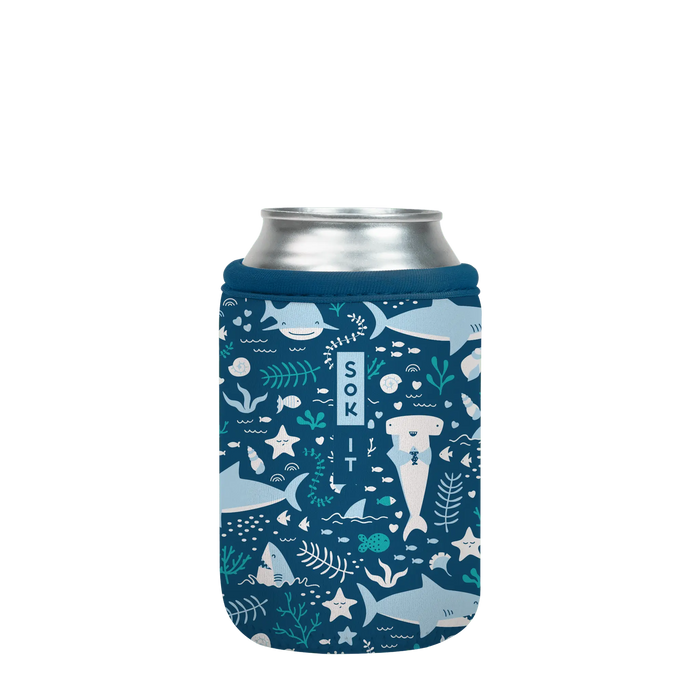 Sok-It CanSok - Happy Sharks 12oz-Can 12.99 CanSok-Sealife