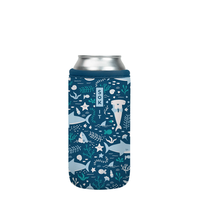 Sok-It CanSok - Happy Sharks 16oz-Can 13.99 CanSok-Sealife