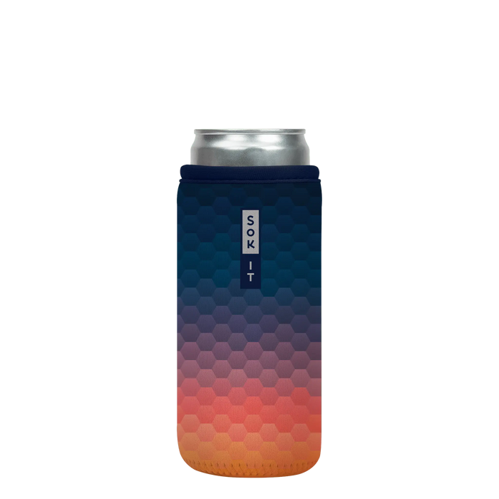 Sok-It CanSok - Hexagon Sunset 12oz-Slim-Can 12.99 CanSok-Ombre