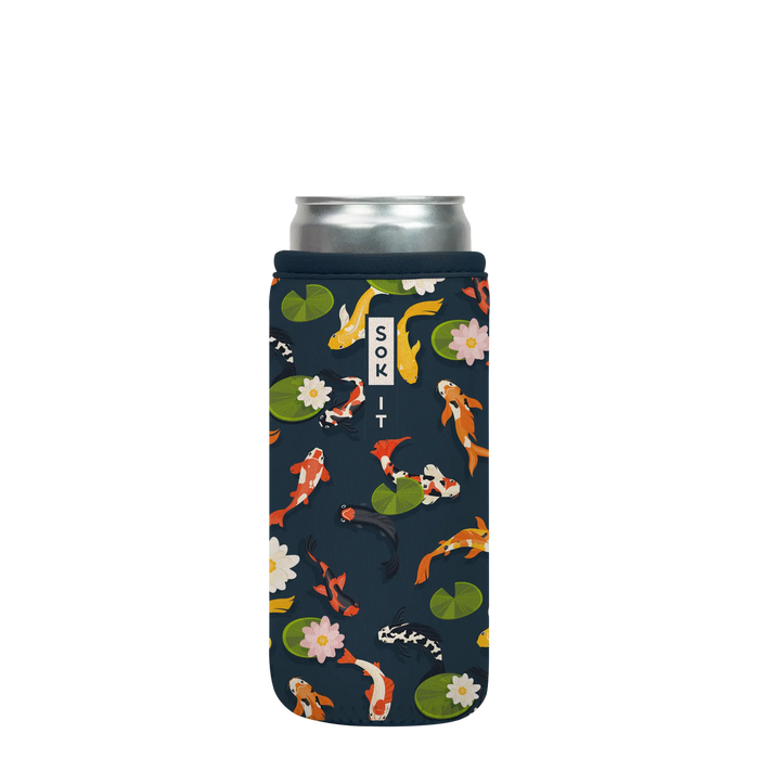 Sok-It CanSok - Koi Garden 12oz Slim Can 13.99 CanSok-Evergreen